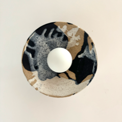 Abstract - Ceramic Wall Sconce