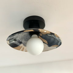Abstract - Ceramic Wall Sconce